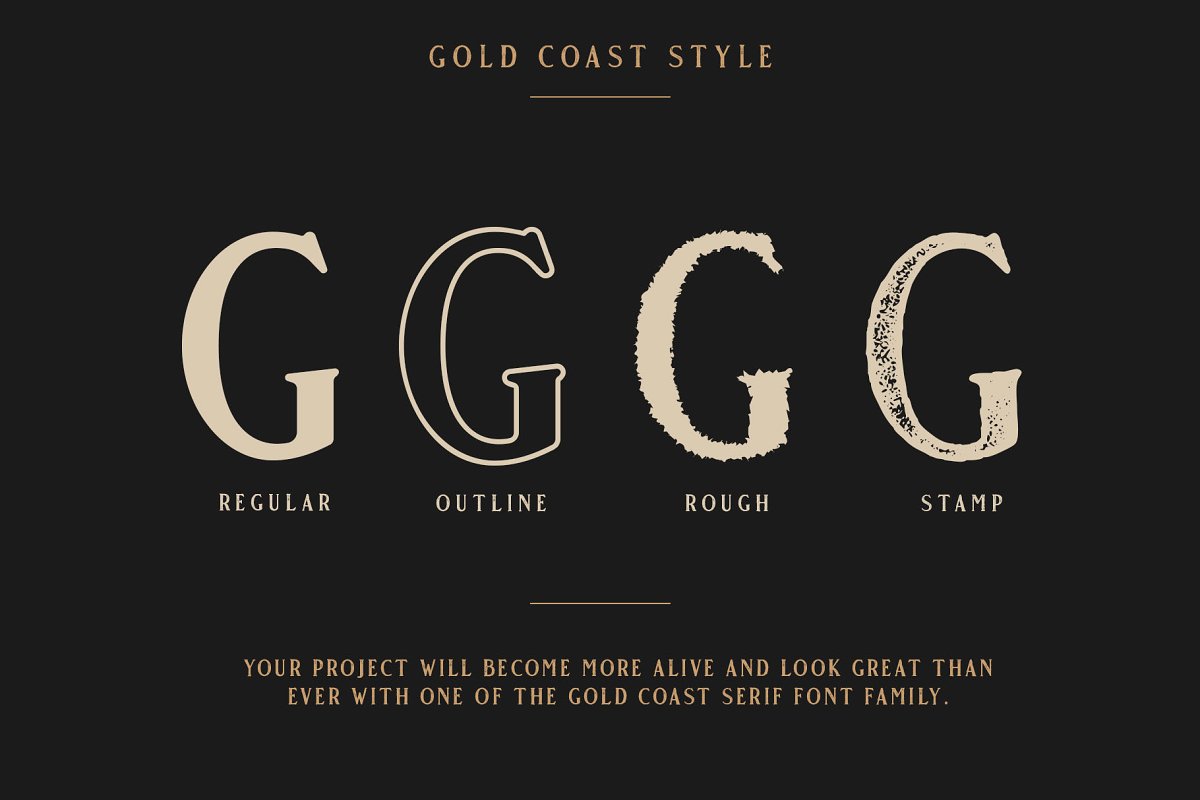 Example font Gold Coast #2